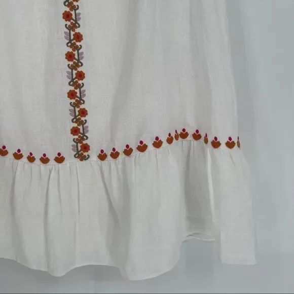 maxi linen dress long sleeve Vintage Dress - Linen Dress